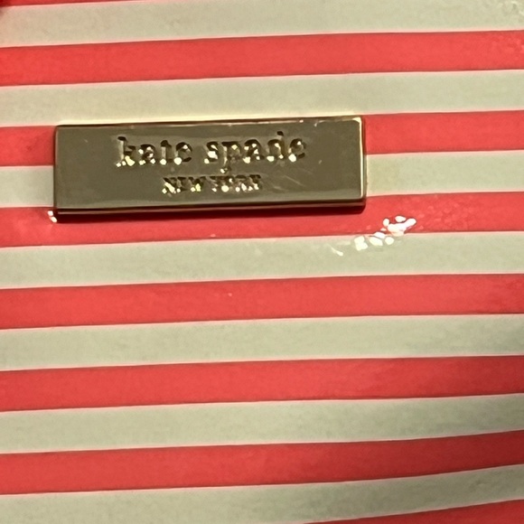 Kate Spade Neon Pink Striped Tote - Picture 3 of 7